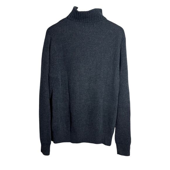 Eddie Bauer Men M Blue Pullover Quarter Zip Classic Vintage Preppy - Picture 7 of 7